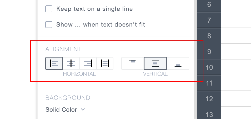 Alignment property